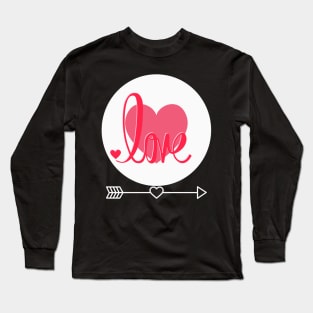 Love pink valentines Long Sleeve T-Shirt